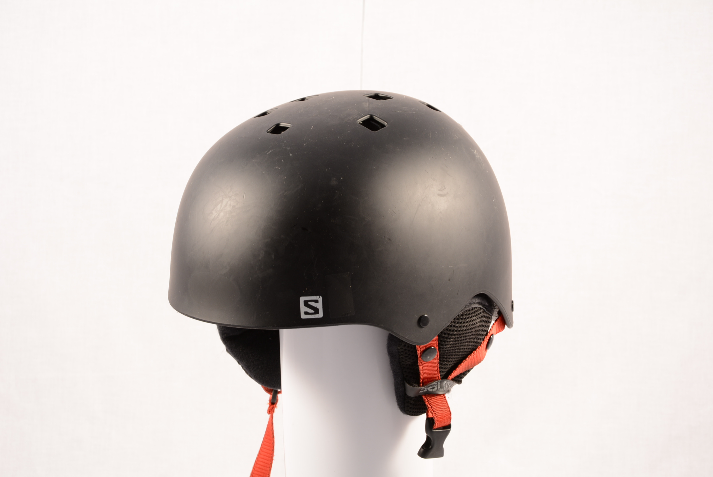 casque de ski/snowboard SALOMON JIB Black/red, réglable 